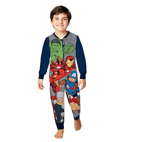 United Labels Marvel The Avengers Jumpsuit für Jungen, Grau Blau, 134-140,...