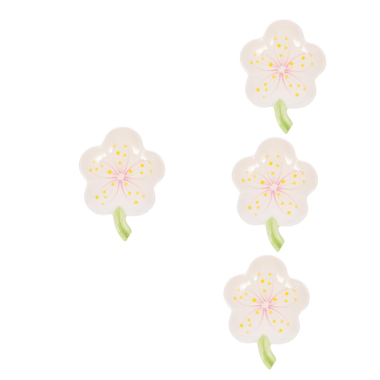 4stücke Blumenförmiger Seifenhalter Keramik Seifenschale Für Badezimmer rutschfest Und Langlebig Mit Abflussdesign Für Hygiene