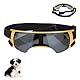 Sommer Schneebrille, Sonnenbrille für Kleine Hunde, Augenschutz Brille Windschutzbrille,UV-Schutz Hunde Sonnenbrillen,Beschlagfrei,für Motorrad Hundefahrradkorb Cabrio (Gold)