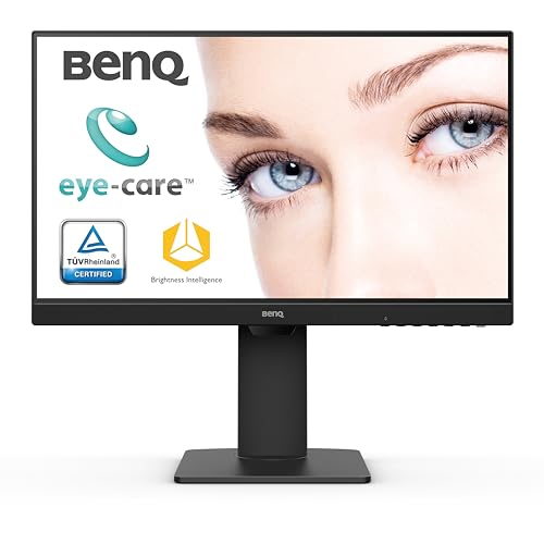 Image of BenQ GW2485TC 24 inch 1920x1080p IPS Full HD| Daisy Chain| USB-C (60W PD)| Coding Mode| Height Adjustment|HDMI| DP| 75Hz| 2Wx2 Speakers| Ultra-Slim Bezel Monitor| Eye Care| Brightness Intelligence (Black)