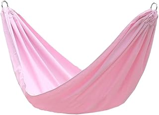 YUHINN Hamaca de Jardín Cama de hamacas portátiles Bed de Doble paracaídas hamacas for Adultos livianos for el jardín de la Playa al Aire Libre Patio Trasero Senderismo Picnic Playa (Color : Rose)
