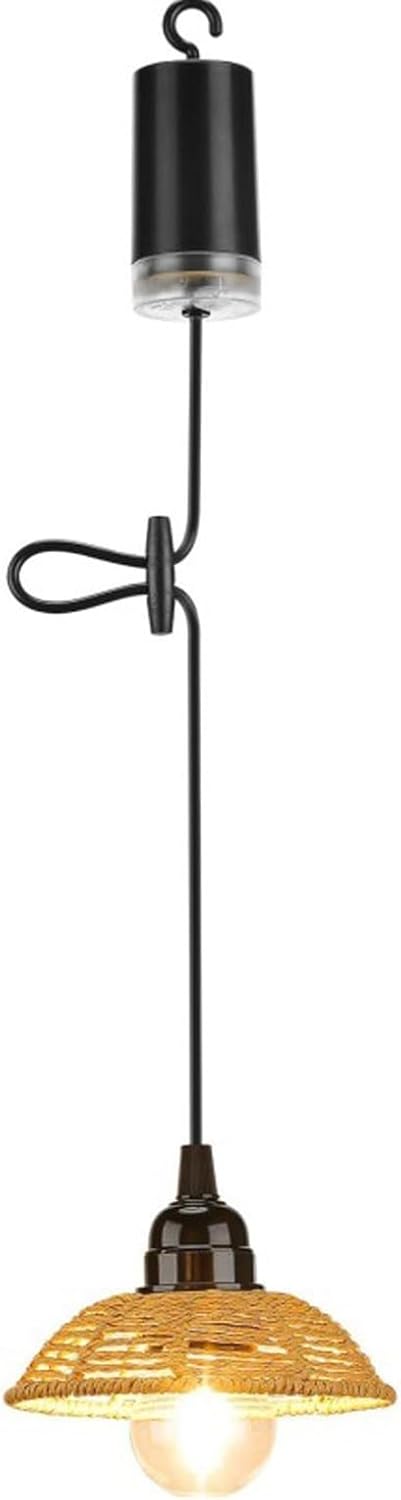 Outdoor Retro Hollow Pendant Light, American Adjustable Classic Hanging Lamp, Industrial Iron Lantern for Living Room, Dining Room, Garden, Courtyard, Gazebo, Countryside, Patio Decor
