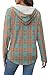 RUMIA Womens Fashion Tops Hoodies for Women Pullover Oversized Sweatshirts Long SLeeve Shirts Fall Clothes Plaid Orange 2XL