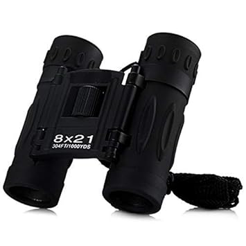 HREDOW Binoculars 8x21 Fold able high-Definition Low-Light Night Vision Pocket Telescope for Outdoor