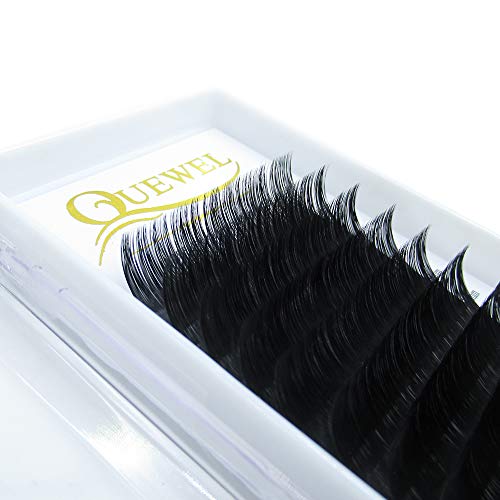 0.07 C Curl 16mm Individual Natural Semi Permanent EyeLashes(Salon Perfect Use) (0.07 C Curl, 16mm)