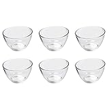 6-teilig (1 Set) LEONARDO 020697 \'Active\' Schälchen Schale, Glas, Ø 14 cm, H 8,2 cm, klar (6er Pack)