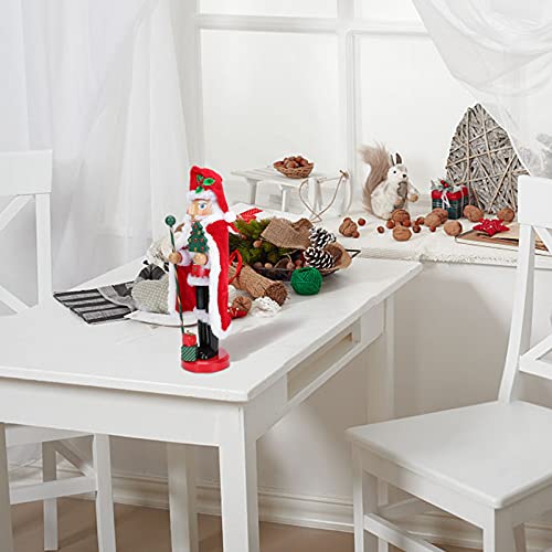 Garneck Natal, Papai Noel, Quebra-Nozes de madeira, boneco de Papai Noel, decoração de Natal para pr