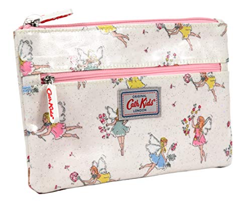 Preisvergleich Produktbild Cath Kidston Federmäppchen mit Doppelreißverschluss, Austernschale und Glitzer-Wachstuch