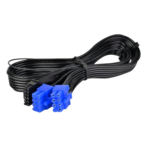 Image of Silverstone Technology PP15-PCIE Dual PCIe 8pin (PSU) to 12V-2x6 (GPU) PCIe Gen5 Cable for Silverstone 2nd Gen PSUs, SST-PP15-PCIE