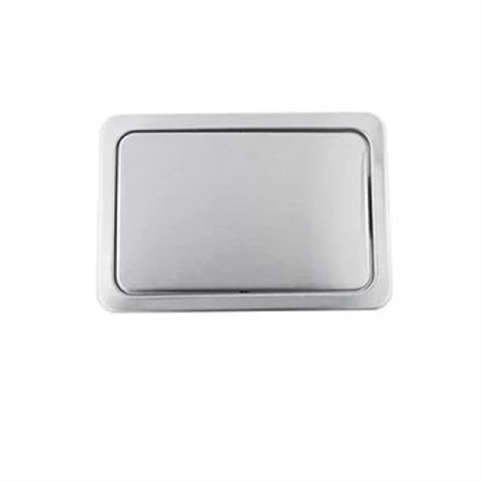 Trash Can Top Bins Stainless Steel Recessed Built-in Balance Swing Flap Lid Cover Trash Bin Garbage Can Kitchen Counter Top