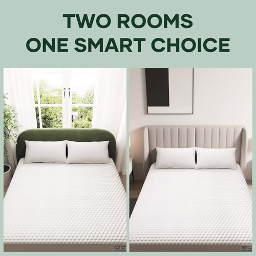 OhGeni 100% Waterproof Mattress Protector, Mini Crib-2 Pack Size Mattress Pad, Fits 6"-20" Mattresses with Deep Pocket, Cooling, Breathable Fitted Sheets, Soft Bed Cover, Noiseless, Machine Washable