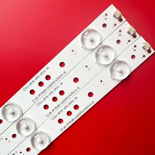 Tiras de retroiluminación LED 43 pulgadas para repuesto de pantallas 43PFS4112 de 842,5 mm 3