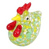 Tischglashuhn: dieser glashahn aus glas zerbricht nicht so leicht und kann sonnenlicht reflektieren, tierstatue