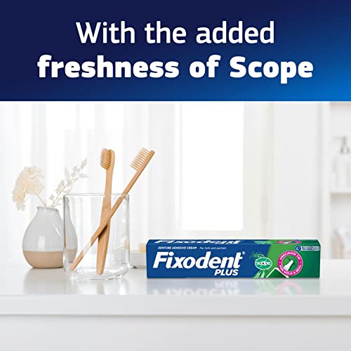 Fixodent Denture Adhesive Cream Plus Scope, 2 Ounce, Pack Of 2 (Packaging May Vary) #TOP2