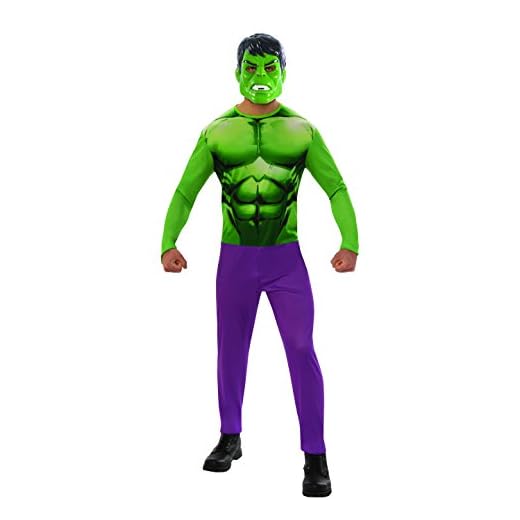Marvel - Disfraz de Hulk para hombre, Talla M adulto (Rubie'S 820956-M)