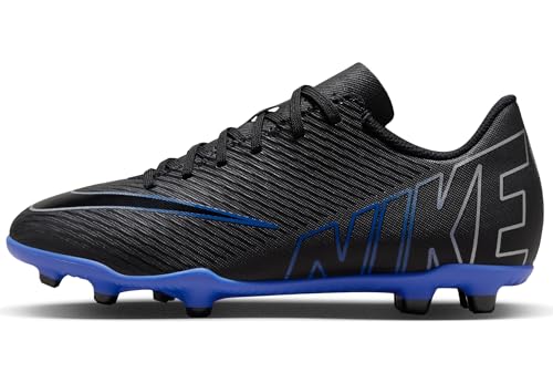 Nike JR Mercurial Vapor 15 Club Black/Chrome, Zapatos de Gimnasia, Negro/Cromo Hyper Royal, 38 EU