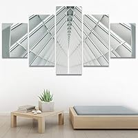 SIGNWIN 5 Panel Canvas Wall Art Solid Structures for Home Decorations Ready to Hang - 60