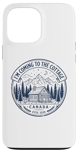 Hand-drawn Coming Cottage Canada Estd. 2026 Retro Vintage �X�}�z�P�[�X iPhone 13 Pro Max �p