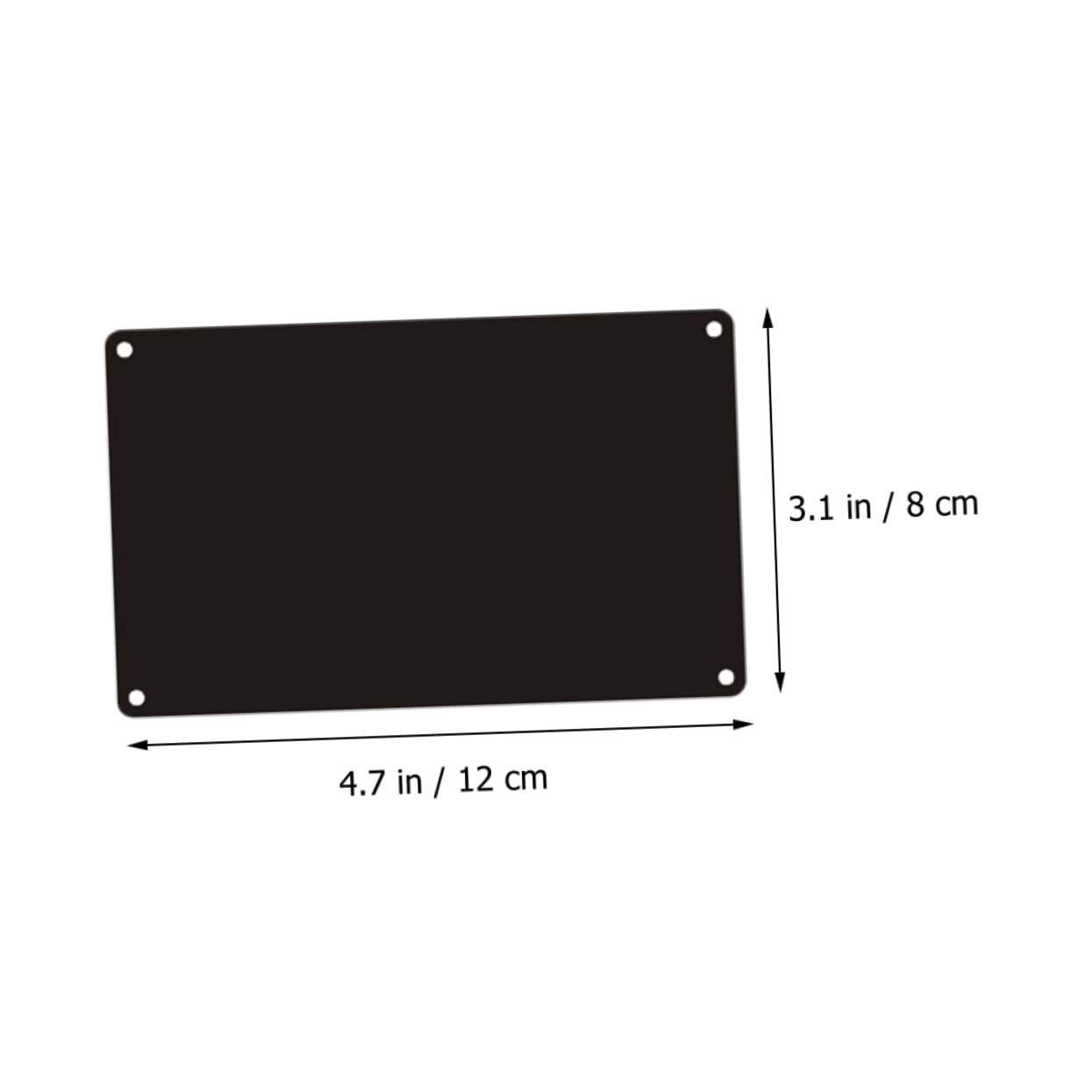 10 Plaques Nominatives Vierges En Acier Inoxydable - Taille 7x2 Cm, Pour Gravure, Badges, Porte-noms De Bureau - 4
