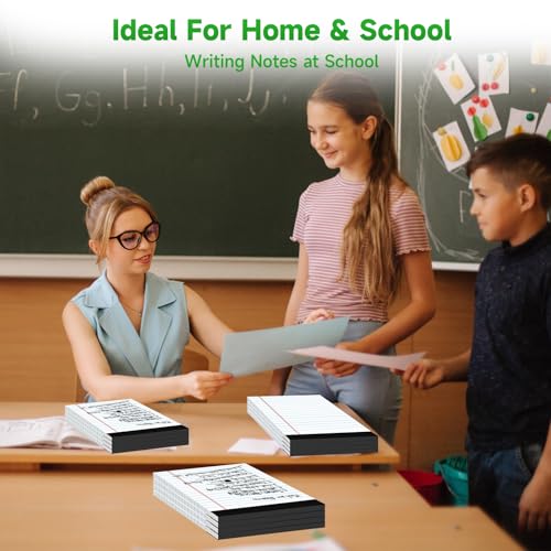 Image of 48 Pack Legal Pads Bulk,5 x 8 Inch White Notepad, Note Pads College Ruled Perforated Memo Pad for Work Study Daily Note Taking List, Lined Writing Pads Memo Refills Notepads for Office Home School