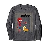 Marvel Spider-Man Far From Home Corgi In The Rain Long Sleeve T-Shirt