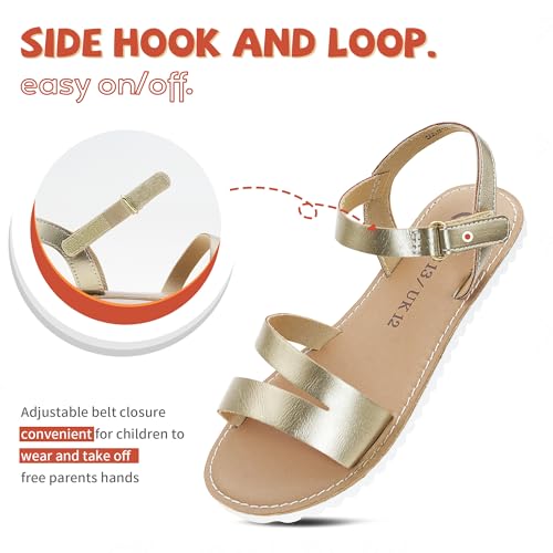Girls Sandals Open Toe Strappy Summer Shoes Dress Sandals for Girls3