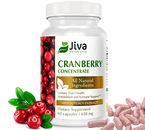 Cranberry Pills for Women and Men. High Potency Cranberry Extract Cranberry Capsules All Natural Cranberry Supplements. by Jiva Botanicals