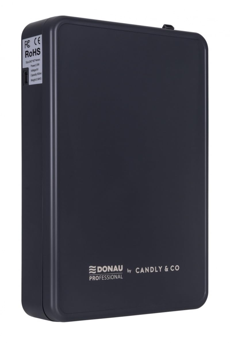 by CANDLY&CO Delux Aroma Pro Diffuseur électrique/Parfum/Désodorisant maison/Efficacité et intensité/échantillon + 3 testeurs/Anthracite
