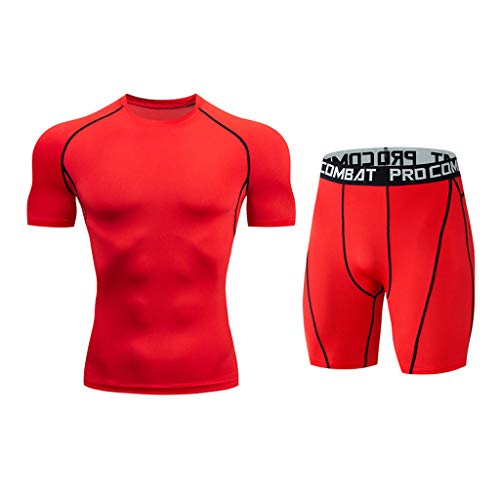 T-shirt de compression homme pour entraînement running et fitness