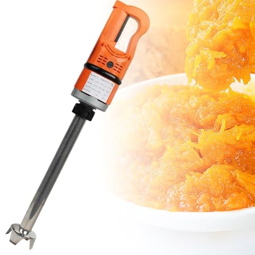 Batidora de inmersión Comercial, batidora de Mano eléctrica de Alta Resistencia de 500 W, batidora Multiusos de Velocidad Variable para Sopa, Salsa, puré y Batidos 250mm