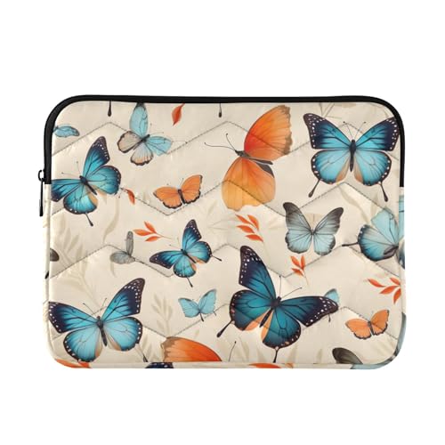 Funda para portátil 13-14 pulgadas con diseño de mariposas