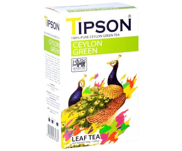 Ceylon Green Tea - 85g Premium Loose Leaf Sri Lankan Green Tea | Pure Highland Ceylon Tea | Rich in Antioxidants | Refreshing Clean Flavor | Perfect for Hot or Iced Tea | Wellness Tea