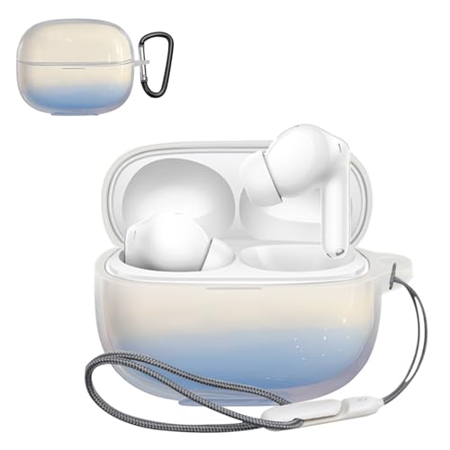 For Redmi Buds 8 Pro �P�[�X �N���A ���� ���C�����X�C���[�z���p TPU�f�� �[�d�P�[�X�J�o�[ ���S�ȕی� �����h�~ �ϏՌ� �h�o �L�Y�h�~ �w��h�~ (�u���[)