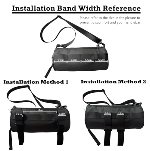 Dasellfa Fahrradtasche Vorne, Lenkertasche Fahrrad, Fahrradtasche Vorne Lenker, Fahrradtaschen, Rahmentasche Fahrrad, mit Schultergurt, Wasserdicht, Fahrradzubehör