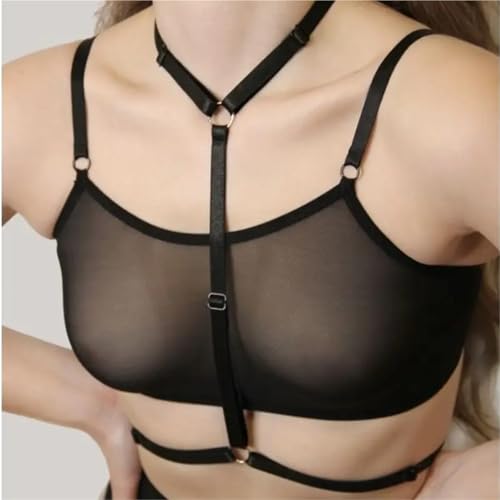 Women Punk Belts PU Leather Body Chain Waist Belt BDSM Lingerie Bondage SM Lingerie Goth Belts Accessories4