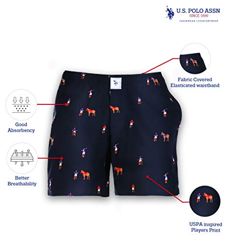 Image of U.S. POLO ASSN. Men's Cotton Boxers (Pack of 2)