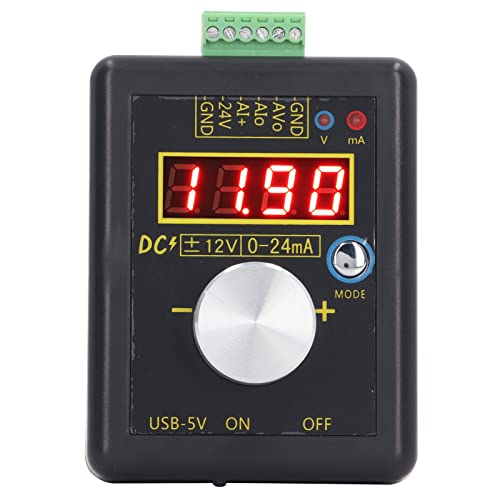 4 Digit LED Display Generator Transmitter 0 to 24mA for on Site Debugging with Aluminum Knob Cap