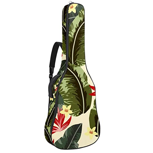 Housse imperméable pour guitare acoustique avec double bandoulière et poche Motif forêt tropicale, Multicolore 02, 42… - Les Beatles, Paul McCartney, John Lennon, RIngo Starr, George Harrison Housse imperméable pour guitare acoustique avec double bandoulière et poche Motif forêt tropicale, Multicolore 02, 42…