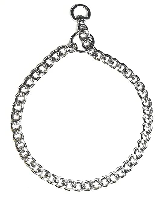 PSK PET MART Chrome Plated Stainless Steal Choke Chain Dog Training Collar (10 No., 18 Inch)-image-24