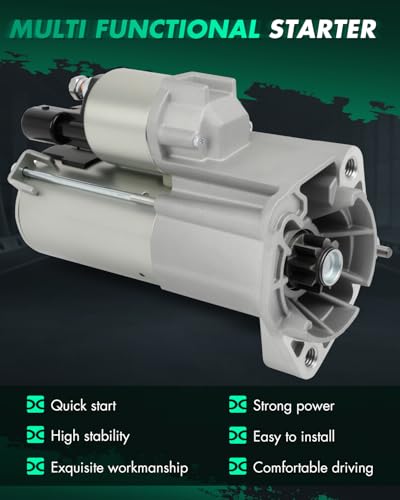 Image of SCITOO Starter Motor fit for Audi for A4 2.0L 2007-2009,for Audi for A4 Quattro 2.0L 2007-2009 Replacement Starter 17978