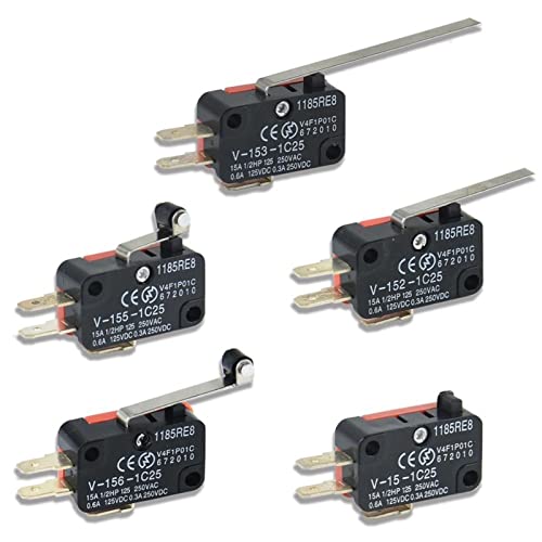 Micro-interrupteur pour sécurité porte de four micro-ondes et fin de course mécanique 5PCS - 3