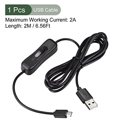 YOKIVE USB Cable with ON/Off Switch, Male to Micro USB Male Extension Cord, Reduced Wear, Great for Home Studio - Image 2
