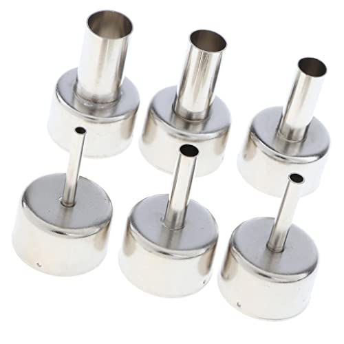 Image of CALANDIS 6 Pack Universal 858 Heat Gun Nozzle Hot Air Desoldering Station Gun Mouth