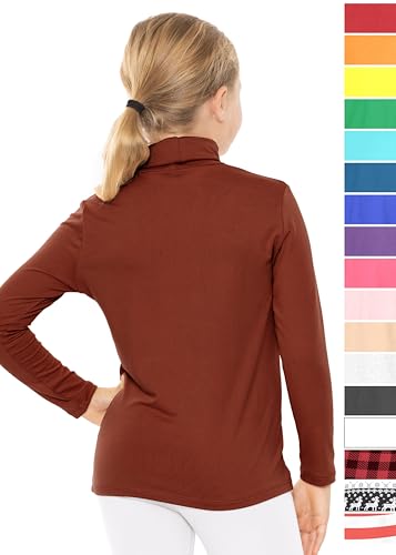 STRETCH IS COMFORT Girl's Oh So Soft Long Sleeve Turtleneck | Youth Size 2-163