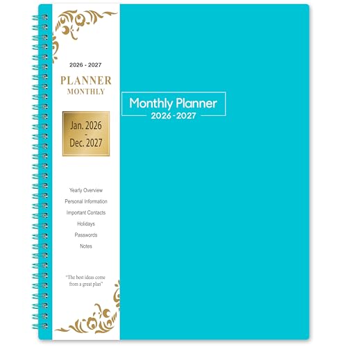2026-2027 Monthly Planner - 2026-2027 Planner from January 2026 to December 2027, 8.5'' x 11'', 2-Year Planners with Inner Pocket 2026-2027 Monthly Planner - 2026-2027 Planner from January 2026 to December 2027, 8.5'' x 11'', 2-Year Planners with Inner Pocket