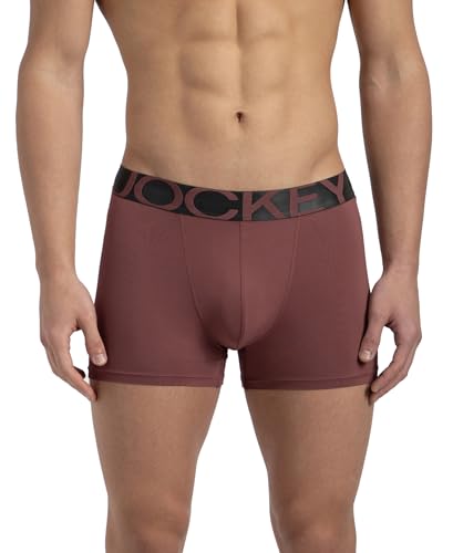 Image of Jockey IC28 Men Tactel Microfiber Elastane Stretch Solid Trunk with Moisture Move Properties