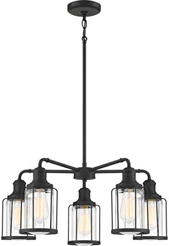 Quoizel Ludlow 5-Light Earth Black Chandelier