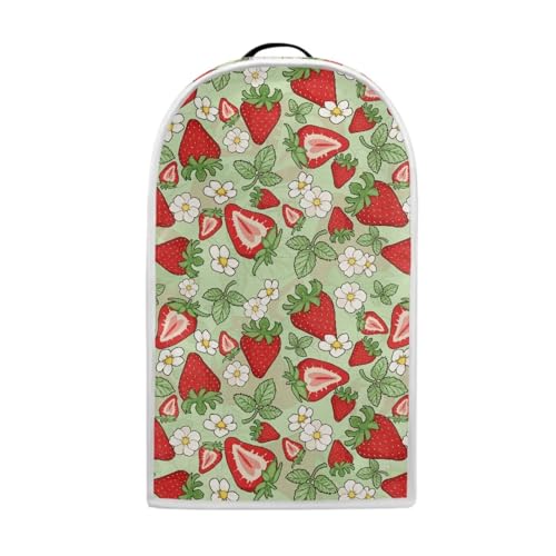 Image of Daisy Strawberry Blender Dust Cover, Anti Fingerprint Polyester Stand Mixer or Coffee Maker Appliance Protector, Machine Washable Blender Cover for Kitchen Appliance