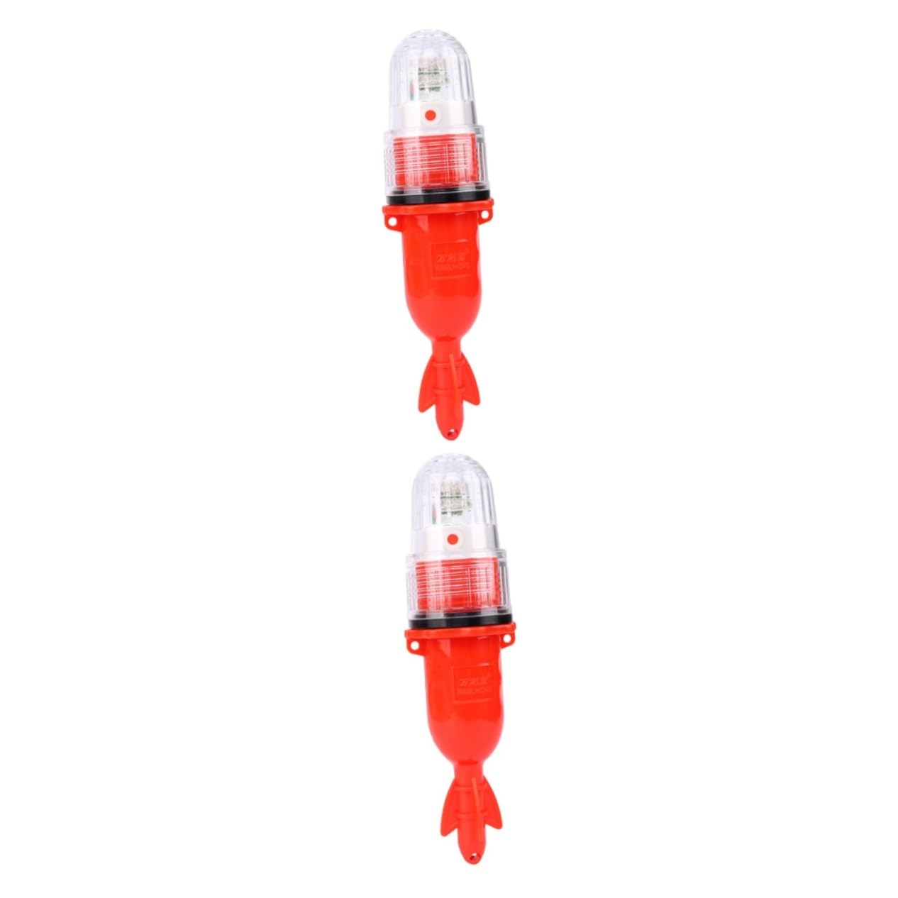 Happyyami 2pcs Fish Light LED Fish Attracting Light Deep Drop Underwater Light Artificial Fishing Underwater Dock