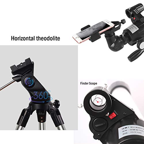 Telescopio astronómico YXCKG 70mm refractor con trípode miniatura 5